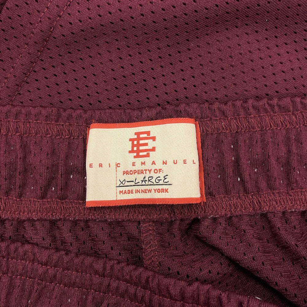 Fw20 Eric Emanuel Ee Basic/Core Short Maroon/Yell… - image 4